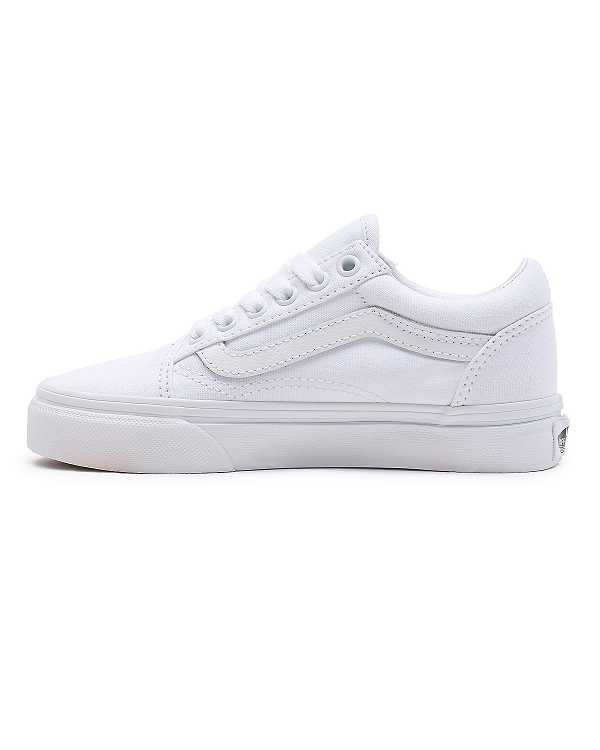 White Vans Old Skool (4-8 Years) Kids' Sneakers | VN8579134