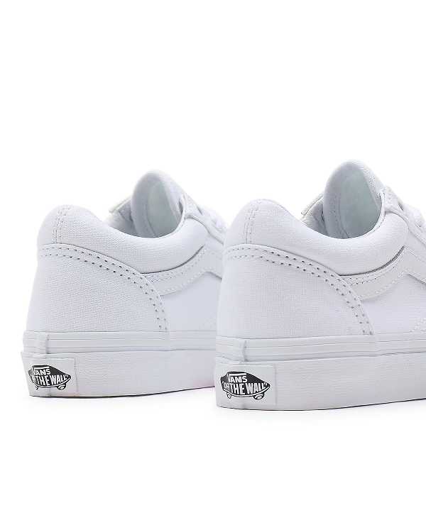 White Vans Old Skool (4-8 Years) Kids' Sneakers | VN8579134