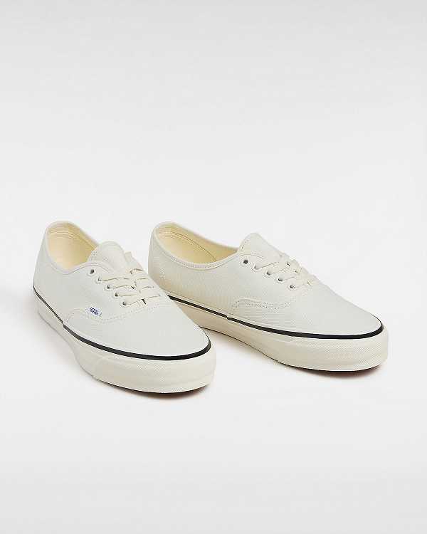 White Vans Premium Authentic 44 Duck Women Canvas Shoes | VN7983124