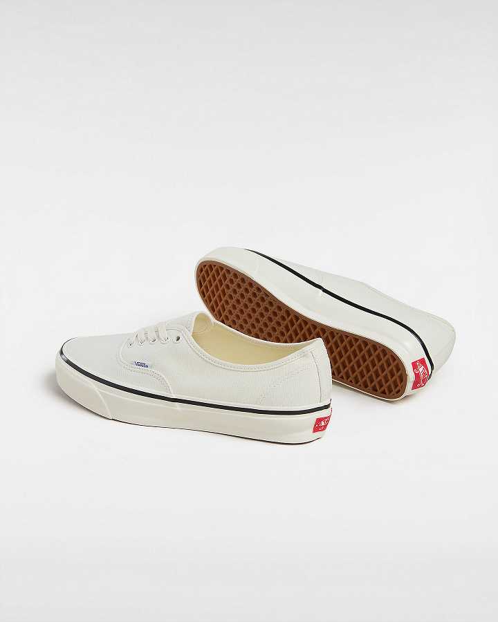 White Vans Premium Authentic 44 Duck Women Canvas Shoes | VN7983124