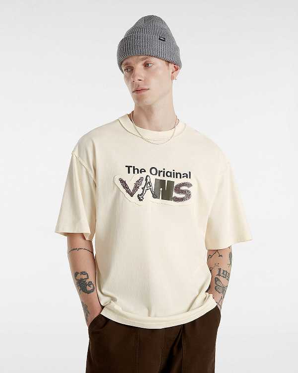 White Vans Premium Clash Short Sleeve Men T Shirts | VN1792834