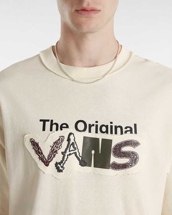 White Vans Premium Clash Short Sleeve Men T Shirts | VN1792834