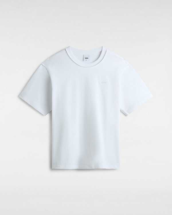 White Vans Premium Logo Men T Shirts | VN5314207