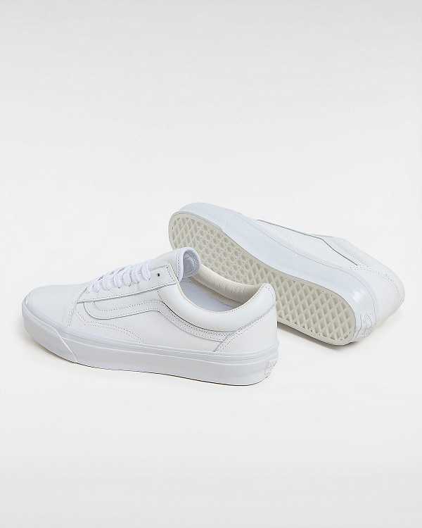 White Vans Premium Old Skool 36 Men Skate Shoes | VN6185374