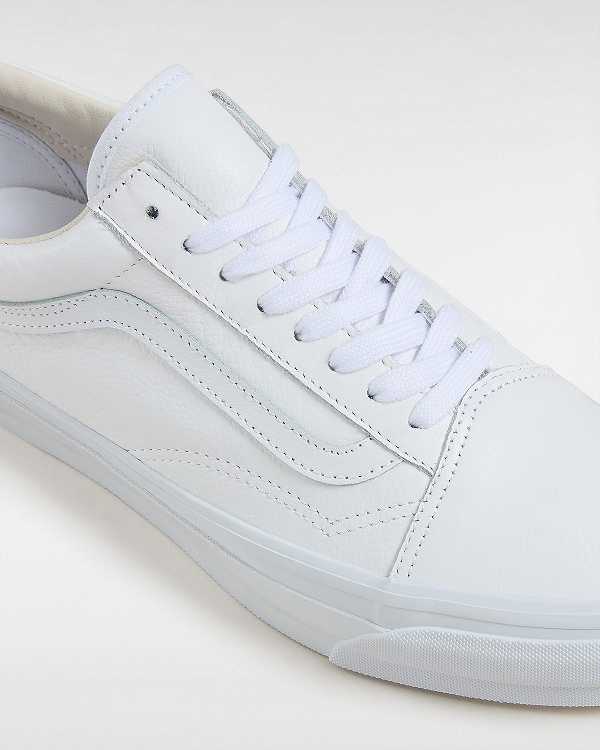 White Vans Premium Old Skool 36 Men Skate Shoes | VN6185374