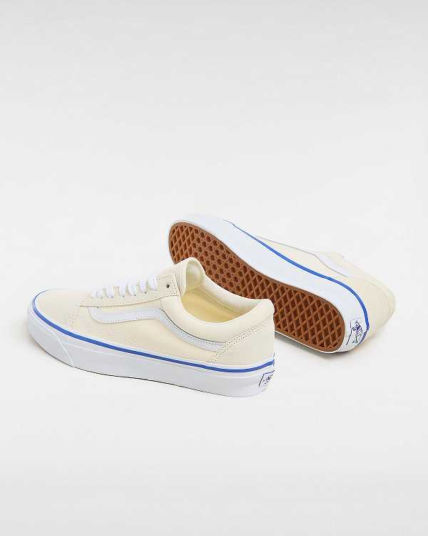 White Vans Premium Old Skool 36 Men Skate Shoes | VN9217348