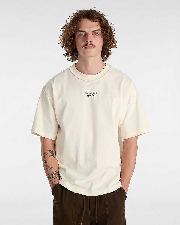 White Vans Premium Original Salton Short Sleeve Men T Shirts | VN5094817