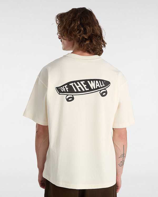 White Vans Premium Original Salton Short Sleeve Men T Shirts | VN5094817