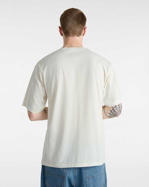 White Vans Reggie Men T Shirts | VN5674201