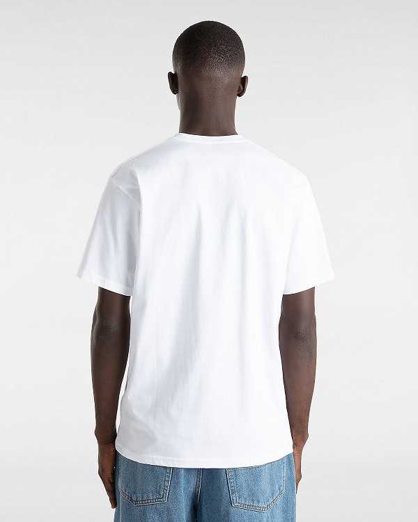 White Vans Robbie Men T Shirts | VN7581306