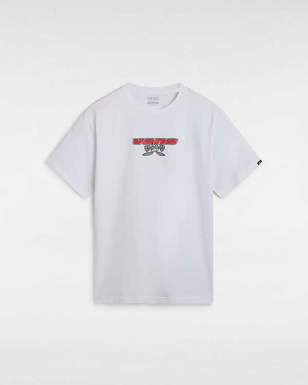 White Vans Sakomo Men T Shirts | VN8475139