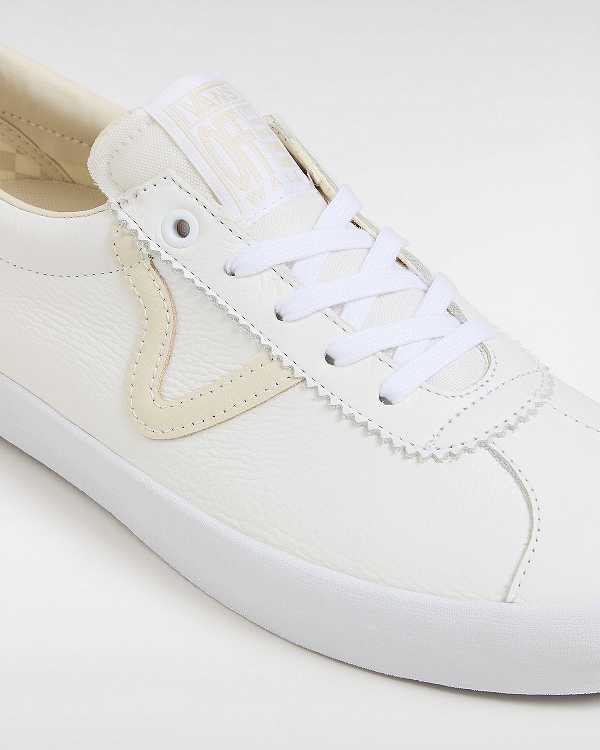 White / Beige Vans Sport Women Skate Shoes | VN7389260