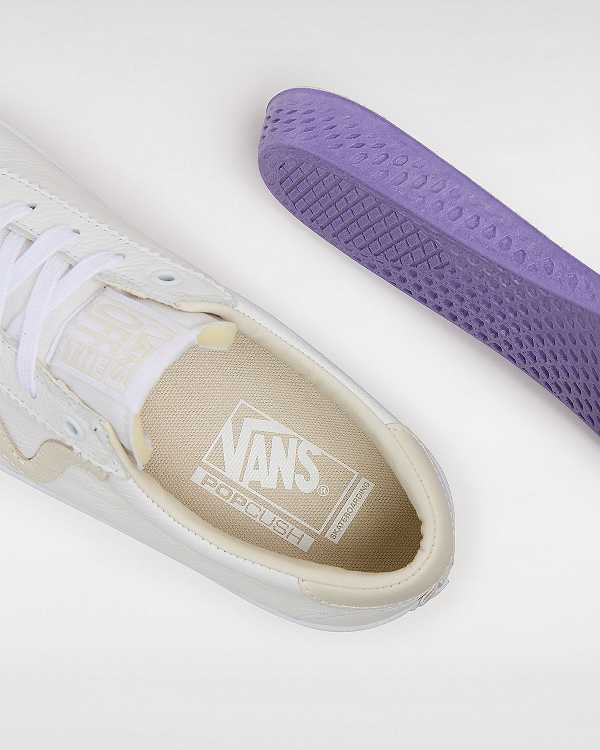 White / Beige Vans Sport Women Skate Shoes | VN7389260