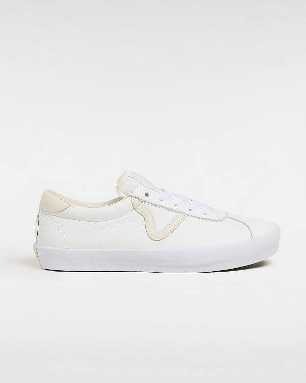 White / Beige Vans Sport Women Skate Shoes | VN7389260