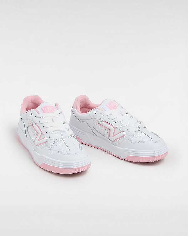 White / Pink Vans Upland Women Sneakers | VN0517489