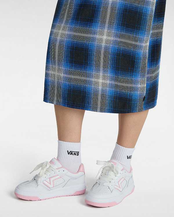 White / Pink Vans Upland Women Sneakers | VN0517489