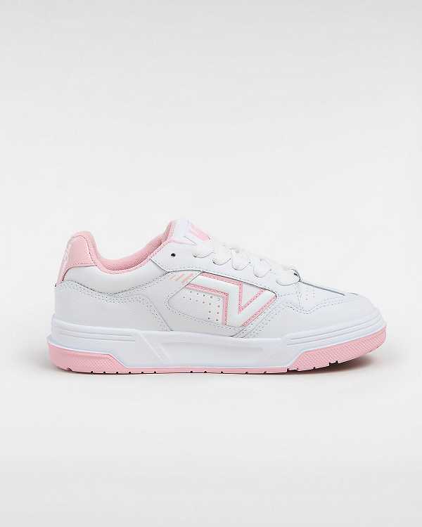 White / Pink Vans Upland Women Sneakers | VN0517489