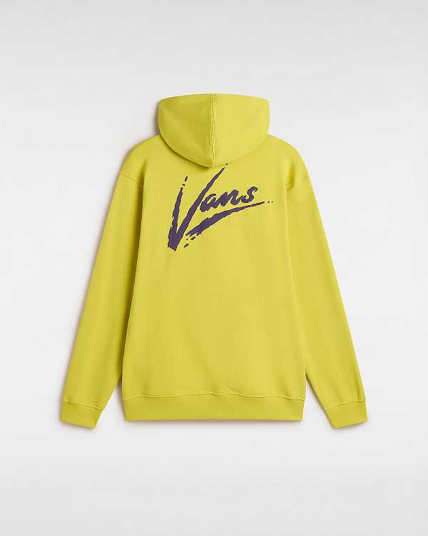 Yellow Vans Dettori Loose Men Hoodie | VN2198670