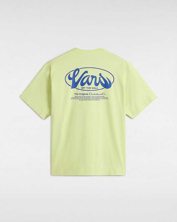 Yellow Vans Global Line Men T Shirts | VN9436812