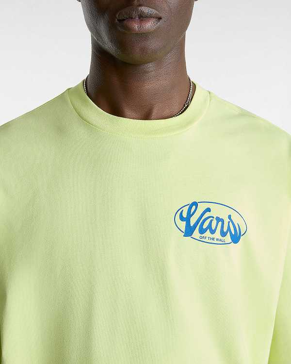 Yellow Vans Global Line Men T Shirts | VN9436812