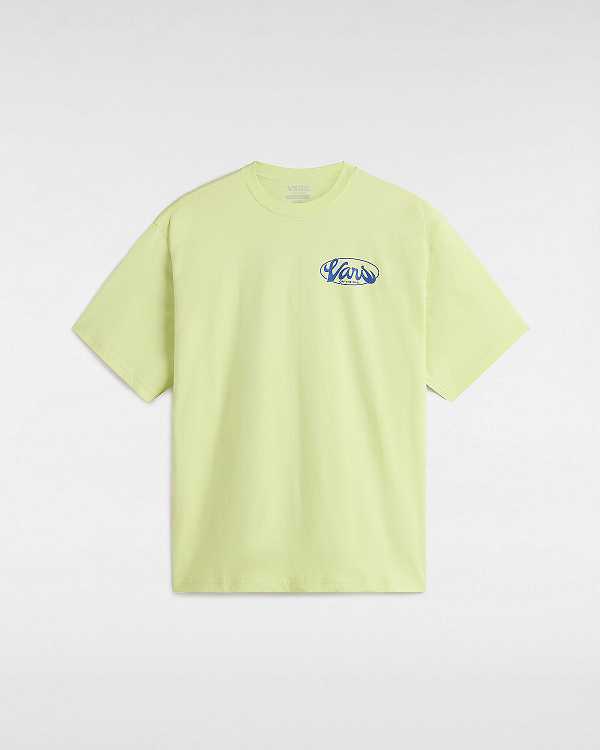 Yellow Vans Global Line Men T Shirts | VN9436812