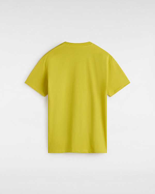 Yellow Vans Prankster Men T Shirts | VN6890412