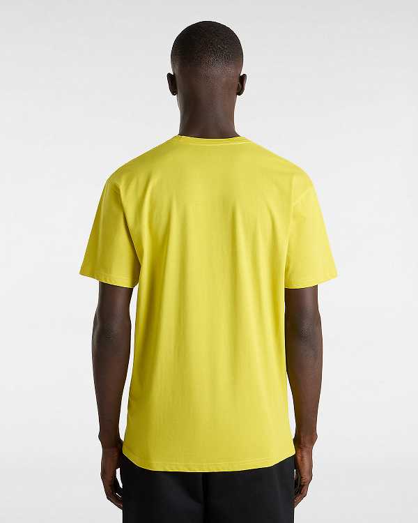 Yellow Vans Prankster Men T Shirts | VN6890412