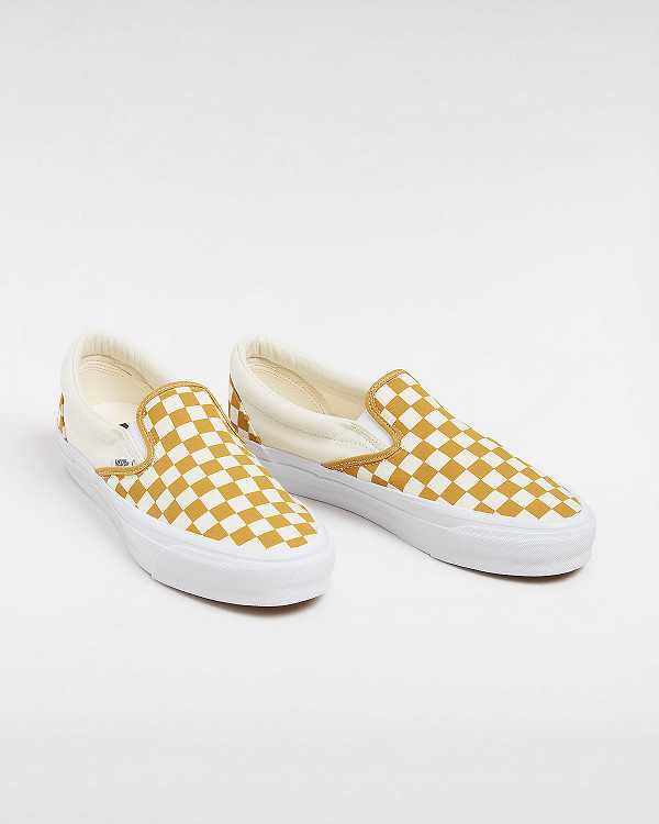 Yellow Vans Premium 98 Women Slip On Shoes | VN7805231