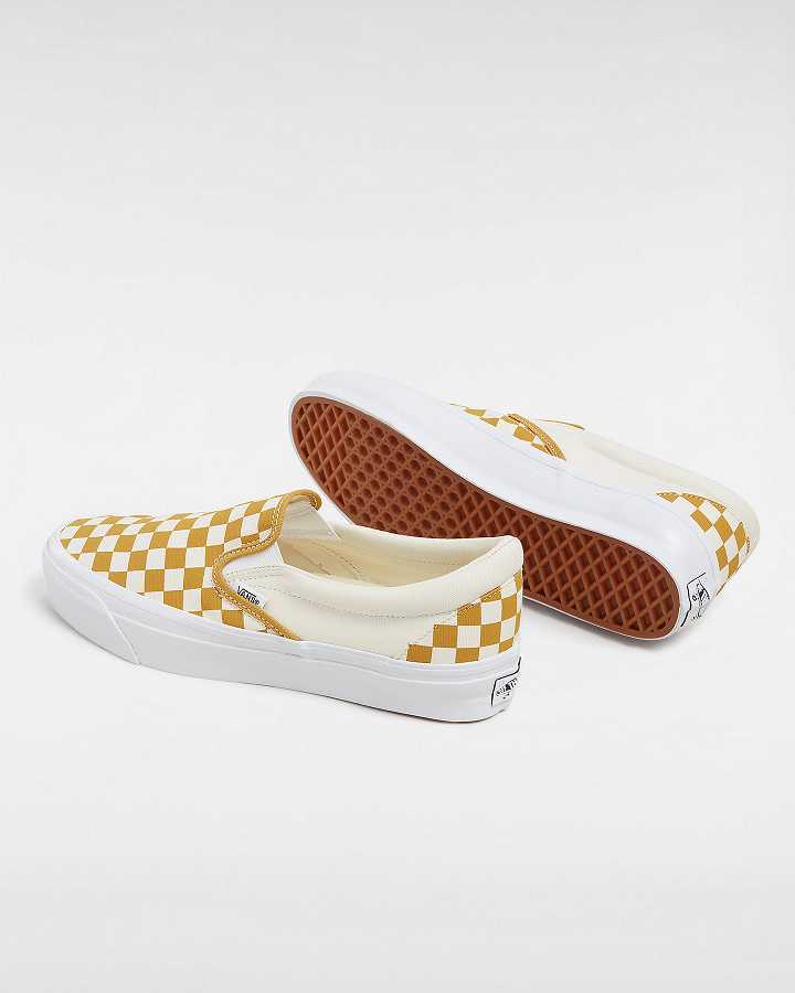 Yellow Vans Premium 98 Women Slip On Shoes | VN7805231